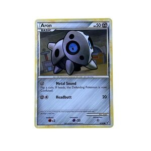 Aron Pokemon Card Rare XY Ancient Origins 59/98 TCG MP/LP